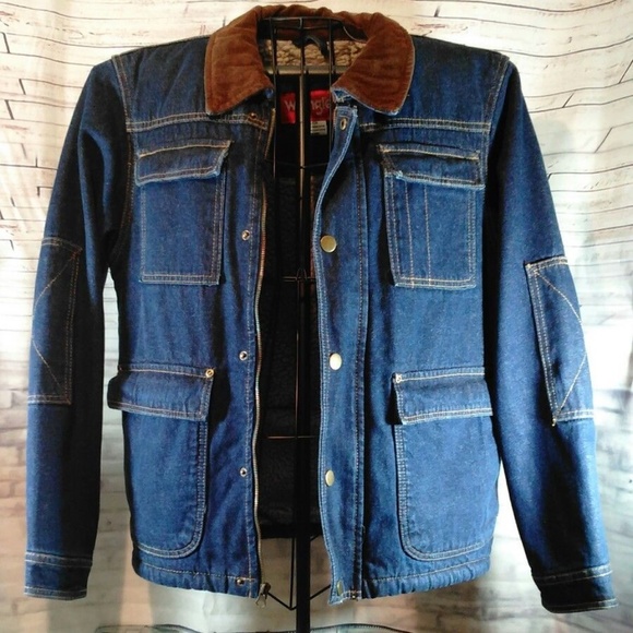 Wrangler Other - Wrangler Denim Jacket Work Coat Sherpa Fleece Line